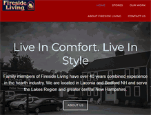 Tablet Screenshot of firesidelivingnh.com